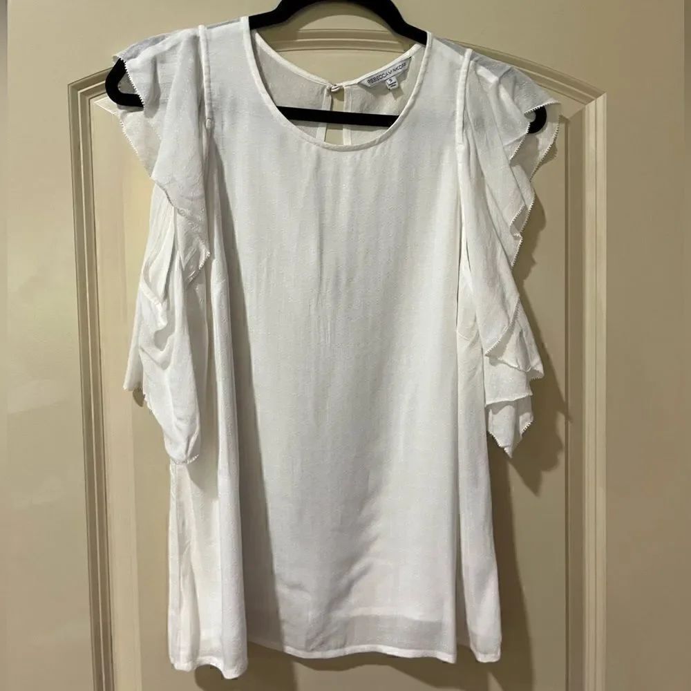 REBECCA MINKOFF Monsoon Top White Women’s Size Small